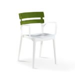 Beatruce Chair White/ Green