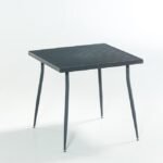 Carmen Table 80x80 Rattan Dark Grey