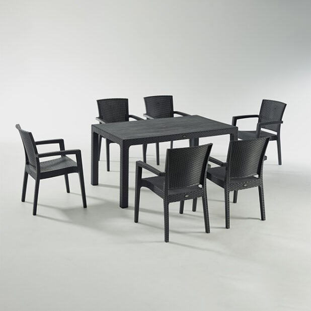Liverno Set 90 x150 Black without Glass