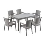 Liverno Set 90 x150 Grey without Glass