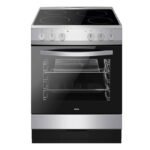 Amica AFC601SS Ceramic Electric Cooker with Single Oven