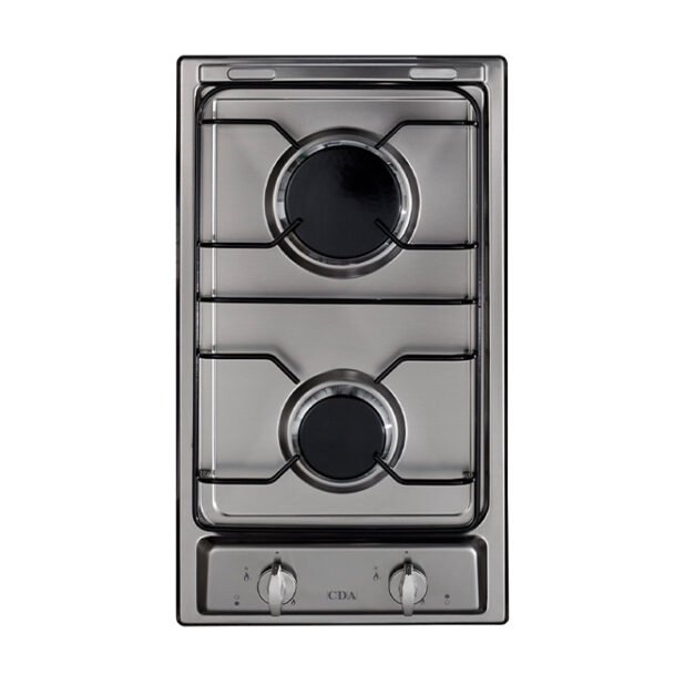 CDA HCG 301 SS 2 BURNER GAS HOB WITH FLAME
