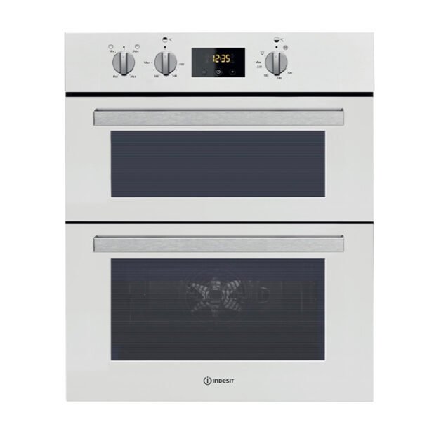 INDESIT IDU 6340 Electric Built Under Double Oven - White
