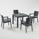 Zenit Garden Outdoor Set 90 X 90 Black