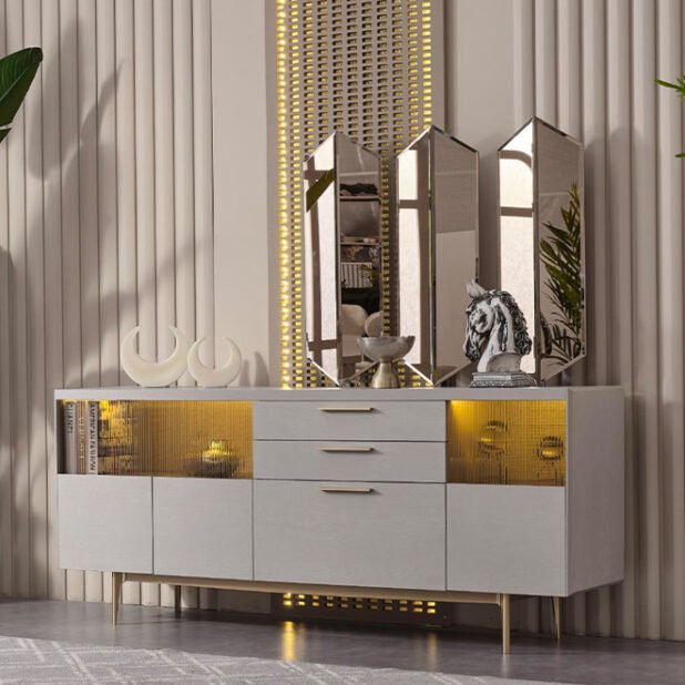 Alara Dining - Console Table with Mirror