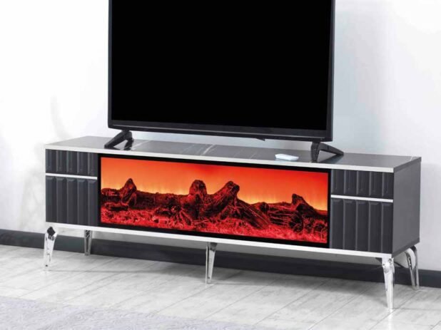 Isik Colour Changing, Remote Control Flame TV Unit