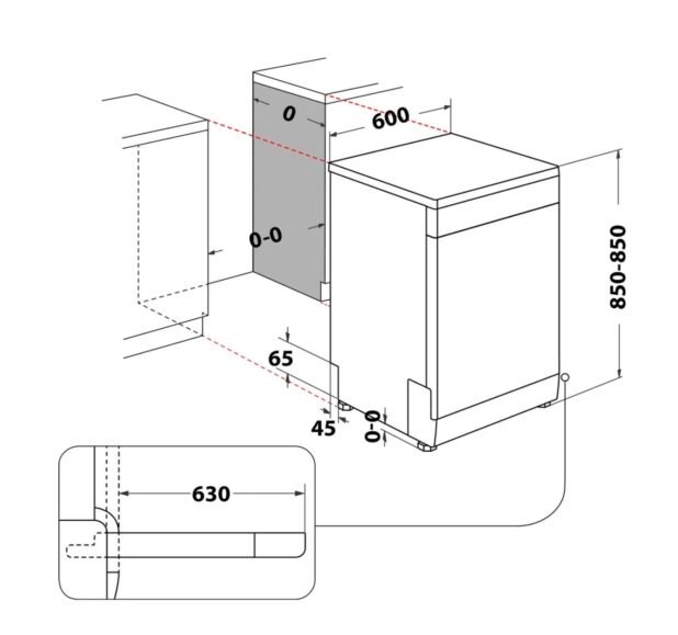 Hotpoint H7FHS41UK Maxi Space Freestanding White Dishwasher - Image 5