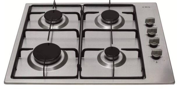 CDA HG6150SS 60cm Four Burner Gas Hob Stainless Steel - Image 2