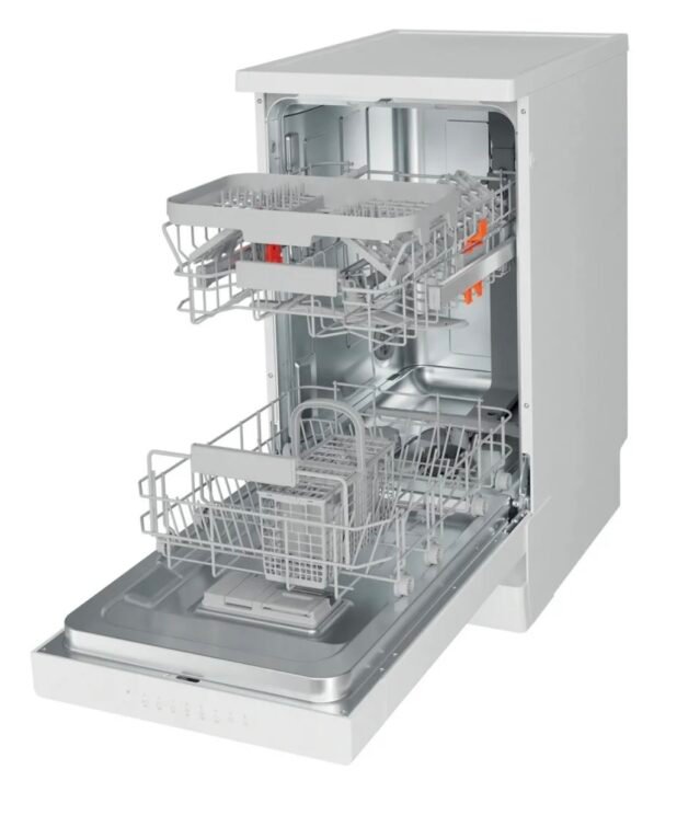 Hotpoint HSFCIH 4798 FS UK Slimline Free Standing Dishwasher - White - Image 5