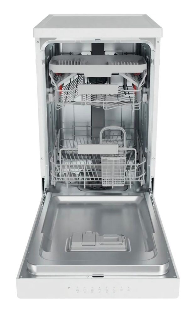 Hotpoint HSFCIH 4798 FS UK Slimline Free Standing Dishwasher - White - Image 6