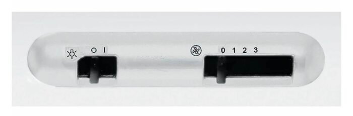 Indesit ISLK 66F LS W 60cm Built-in Visor Cooker Hood - Image 2