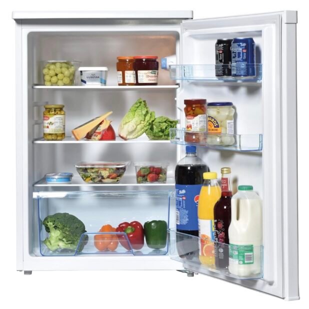 Statesman L255W Under Counter Larder Fridge 55cm 2 Adjustable Glass Shelves Large Salad - Image 2