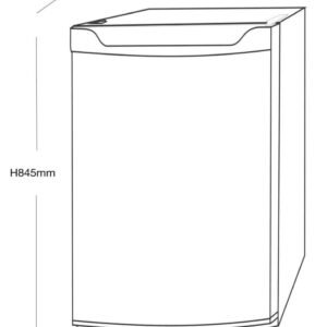 SIA LFS01WH 48cm White Freestanding 91L Under Counter Larder Fridge - Image 5