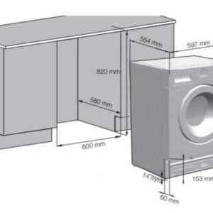 Blomberg LWI284410 8kg 1400 RPM Integrated Washing Machine - Image 3