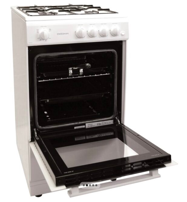 Statesman STUDIO2 50cm Single Cavity Gas Cooker White - Image 3
