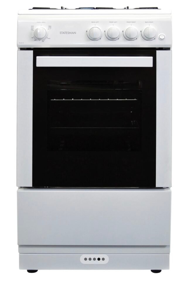 Statesman STUDIO2 50cm Single Cavity Gas Cooker White - Image 2