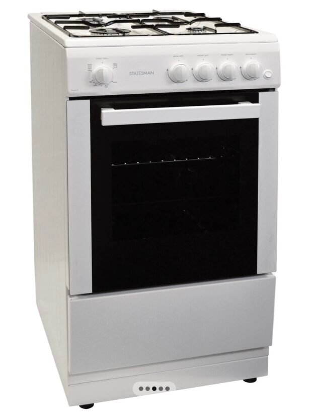 Statesman STUDIO2 50cm Single Cavity Gas Cooker White - Image 4