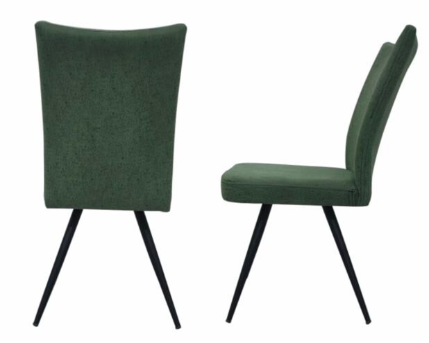 Sahra Dining Chair - Grey Black Legs - Image 2