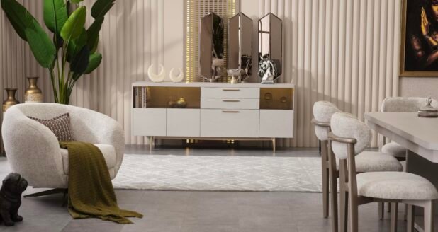 Alara Dining - Console Table with Mirror - Image 4