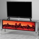 Kundus  Colour Changing Remote Control Flame TV Unit