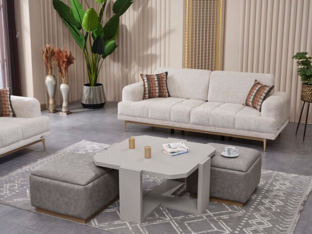 Alara Living - 3 Seater Sofa with Pillows - Image 2