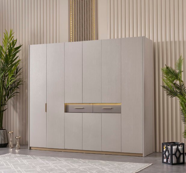 Alara Bedroom Collection 5 Door Wardrobe - Image 3