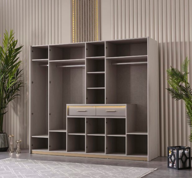 Alara Bedroom Collection 5 Door Wardrobe - Image 5