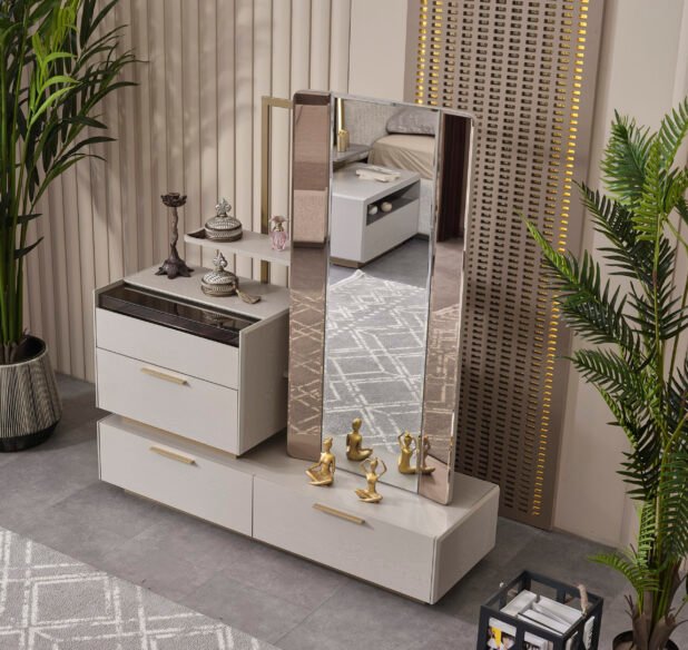 Alara Bedroom Dresser with Mirror - Image 4