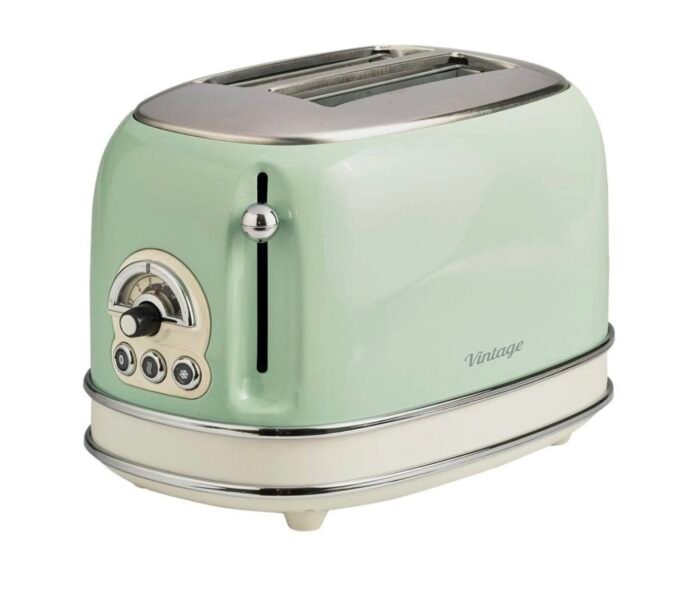 Ariete AR5514 Vintage 2 Slice Toaster - Green