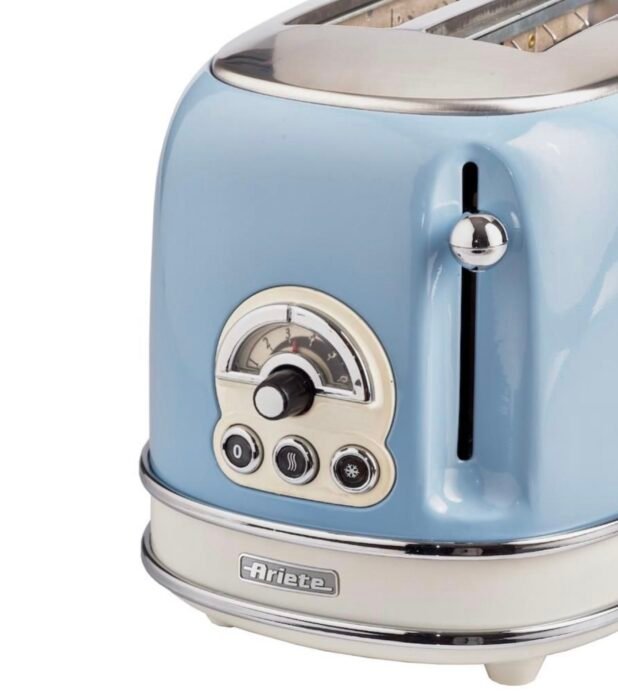 Ariete AR5515 Vintage 2 Slice Toaster - Blue - Image 2
