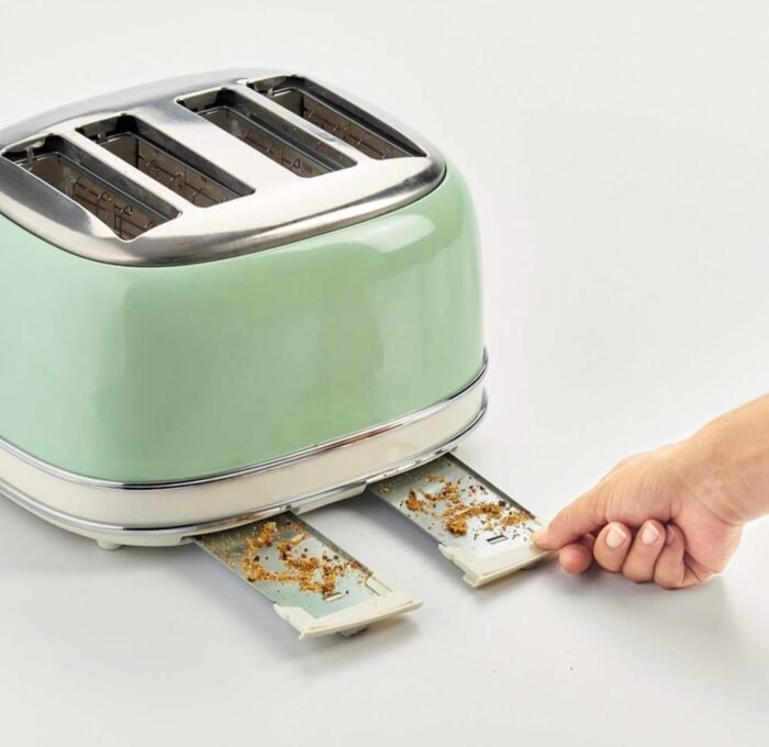 Ariete AR5604 Vintage 4 Slice Toaster - Green