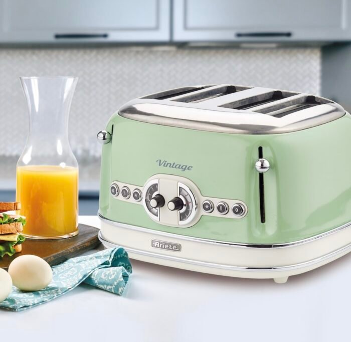 Ariete AR5604 Vintage 4 Slice Toaster - Green - Image 3