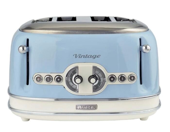 Ariete AR5605 Vintage 4 Slice Toaster - Blue - Image 3