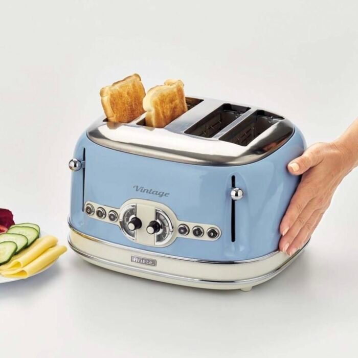 Ariete AR5605 Vintage 4 Slice Toaster - Blue