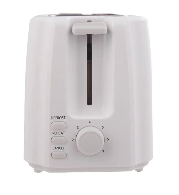 Igenix IG3011 2 Slice Toaster, Deep Slots and  Adjustable Browning Control, Removable Crumb Tray  for Easy Cleaning, Defrost and Reheat Function, 750 W  White - Image 3