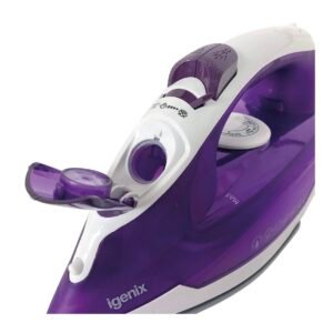 Igenix IG3122 Power Stream 2200W Steam Iron - Purple & White - Image 5